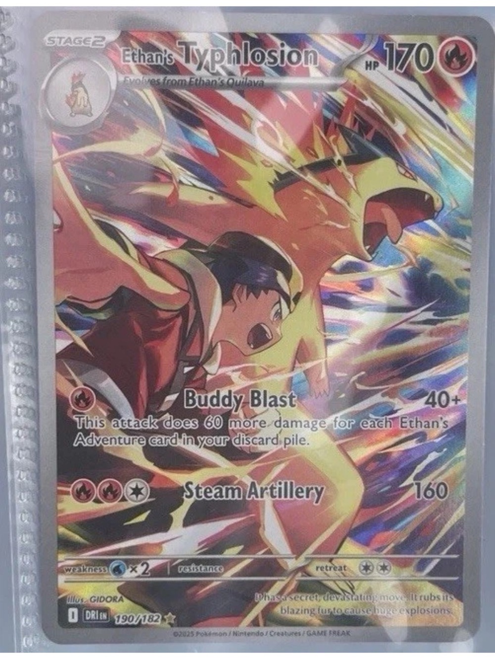 Ethan's Typhlosion 190/182 Sv10: Destined Rivals Holo Bundle